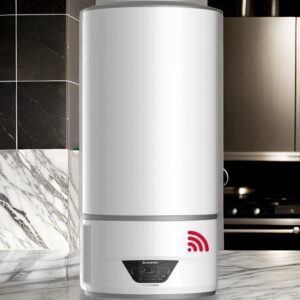 Ariston Lydos Hybrid Wifi - Termo Eléctrico 80 Litros Bajo Consumo con Bomba de Calor, Calentador de Agua Eléctrico