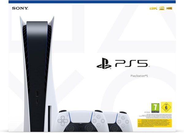 Playstation 5 Standard Consola + 2 Mandos Inalámbrico Dualsense blanco - Imagen 2