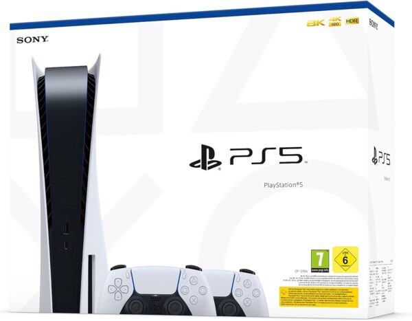 Playstation 5 Standard Consola + 2 Mandos Inalámbrico Dualsense blanco - Imagen 5