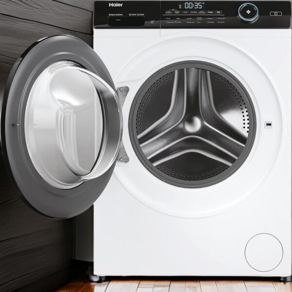 Haier HW90-B14959 Serie I-Pro 5, lavadora Wi-Fi, 9 kg de carga frontal, 1400 revoluciones, tecnología micro vapor Refresh, tratamiento antibacteriano, libre instalación, 60 x 50 x 85 cm, clase A [Clase de eficiencia energética A]