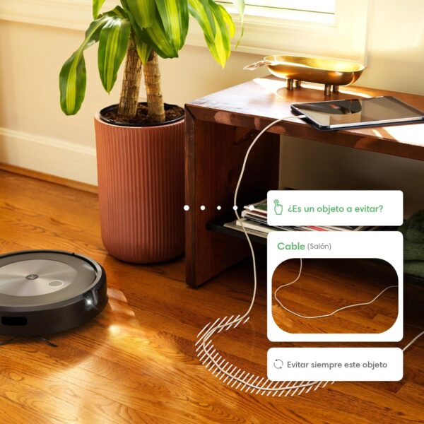 iRobot Robot aspirador y friegasuelos con Wi-Fi Roomba Combo j7+ autovaciado automático - Paño elevable retráctil - Navegación inteligente - Reconocimiento objetos - recarga y reanuda - Imagen 7