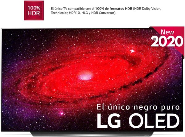 LG OLED55CX6LA - Smart TV 4K UHD OLED 139 cm (55") con Inteligencia Artificial, Procesador Inteligente α9 Gen3, Deep Learning, 100% HDR, Dolby Vision/ATMOS, 4xHDMI 2.1, 3xUSB 2.0, Bluetooth 5.0, WiFi [Clase de eficiencia energética G] - Imagen 6