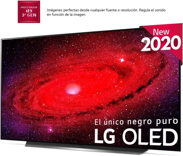 LG OLED55CX6LA - Smart TV 4K UHD OLED 139 cm (55") con Inteligencia Artificial, Procesador Inteligente α9 Gen3, Deep Learning, 100% HDR, Dolby Vision/ATMOS, 4xHDMI 2.1, 3xUSB 2.0, Bluetooth 5.0, WiFi [Clase de eficiencia energética G] - Imagen 4